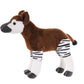 WILD REPUBLIC Okapi Plush Toy, 12 Inch Cuddlekins, Brown & White Polyester Stuffed Animal, Model 11651