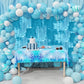 8 Rolls Crepe Paper Streamers 656ft, Pack of Light Blue and Sky Blue Party Steamers Set for Party Decoration Wedding Birthday Ba