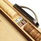 15-Inch Wood Backgammon Set - Black/Zebra Wood Board - Oak Inlaid Wood Field