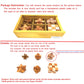 Guaishou 6-In-One 3D Luxury Wooden Brain Puzzle Teaser Kongming Lock For Teens And Adults Includes Storage Box