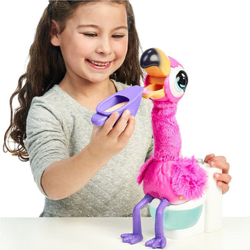 Little Live Pets Gotta Go Flamingo - Interactive Plush Toy, Eats, Sings, Wiggles, Poops, Talks, Multicolor, Ages 4+, Batteries Included