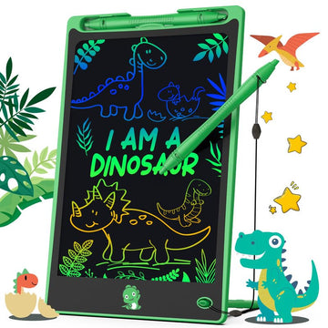 Hockvill Lcd Writing Tablet For Kids 8.8 Inch, Toys For Girls Boys Drawing Pad For 3 4 5 6 7 Year Old Kid, Toddler Magnetic Doodle Board Travel Essentials Christmas Birthday Gift For Children (Green)