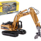 Gemini&Genius Construction Vehicle Toys Timber Grab Excavator Heavy Metal 1/50 Scale Grab Wooden/Building Materials Vehicle Engi