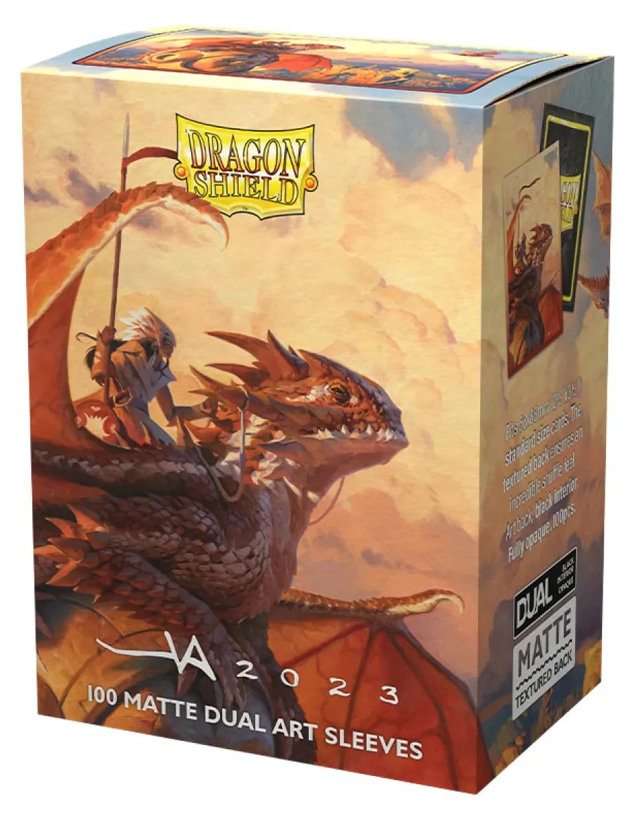 Dragon Shield Sleeves – Limited Edition Matte Dual Art: The Adameer 100 Ct - Card Sleeves - Smooth & Tough - Compatible With Pokémon, Magic The Gathering Cards & Digimon Mtg Tcg Ocg & Hockey Cards