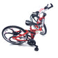 Ailejia Finger Racing Bicycle Mountain Bike Cake Topper Mini Dirt Bike Bicycle Model Cool Boy Toy (Red)