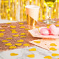 MOWO Glitter Heart Confetti Wedding Party Decor and Table Decor 1.2 in Diameter (Gold glitte,200pc)