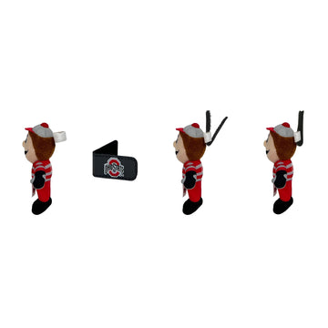 Ohio State University Brutus Mascot Bobbi-Dobbiez Attachable Plushie