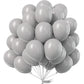 PartyWoo Gray Balloons - 50 pcs 12 Inch Matte Rubber Balloons for Birthday, Wedding & Baby Shower Decorations, Model Y71