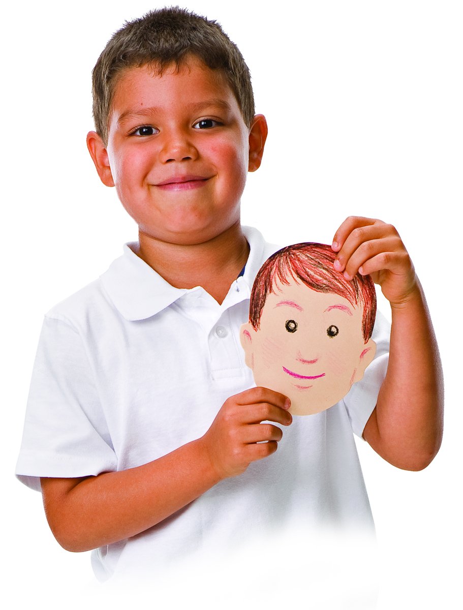 Roylco Funny Face Pad, 5 x 8 Inches, Assorted Colors, 50 Sheets