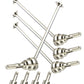 Rcarmumb Drive Shaft CVD Upgrades Part for 1/16 e-revo #7151X, 4pcs Front Rear Harden Steel #45 Upgrades Parts Hop-up,Silver