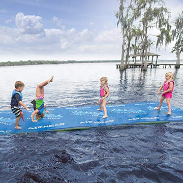 Airhead Watermat Fun Mat 18 Plus, Green/Blue, 18' X 6' X 2''