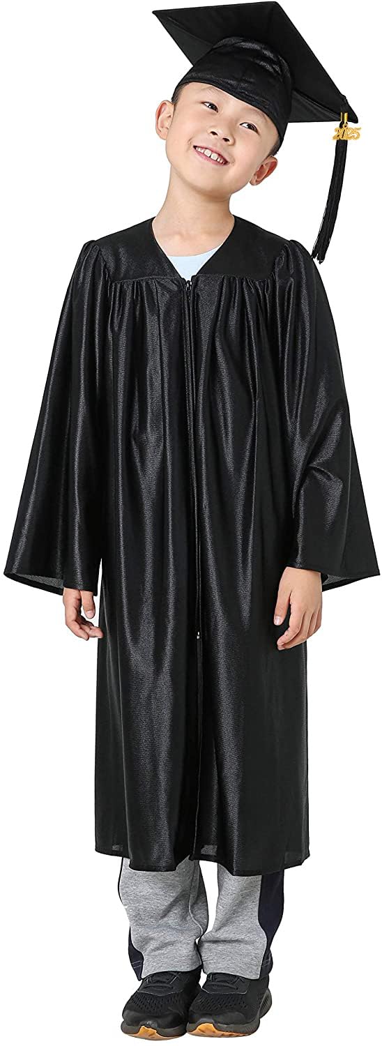 Graduatepro Kindergarten Graduation Cap And Gown Package Class Of 2025 For Kids With Stole Certificate As Party Gift Black 27