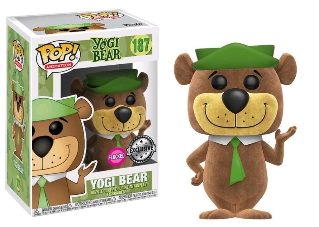 Pop Hanna Barbera Yogi Bear Flocked Figure