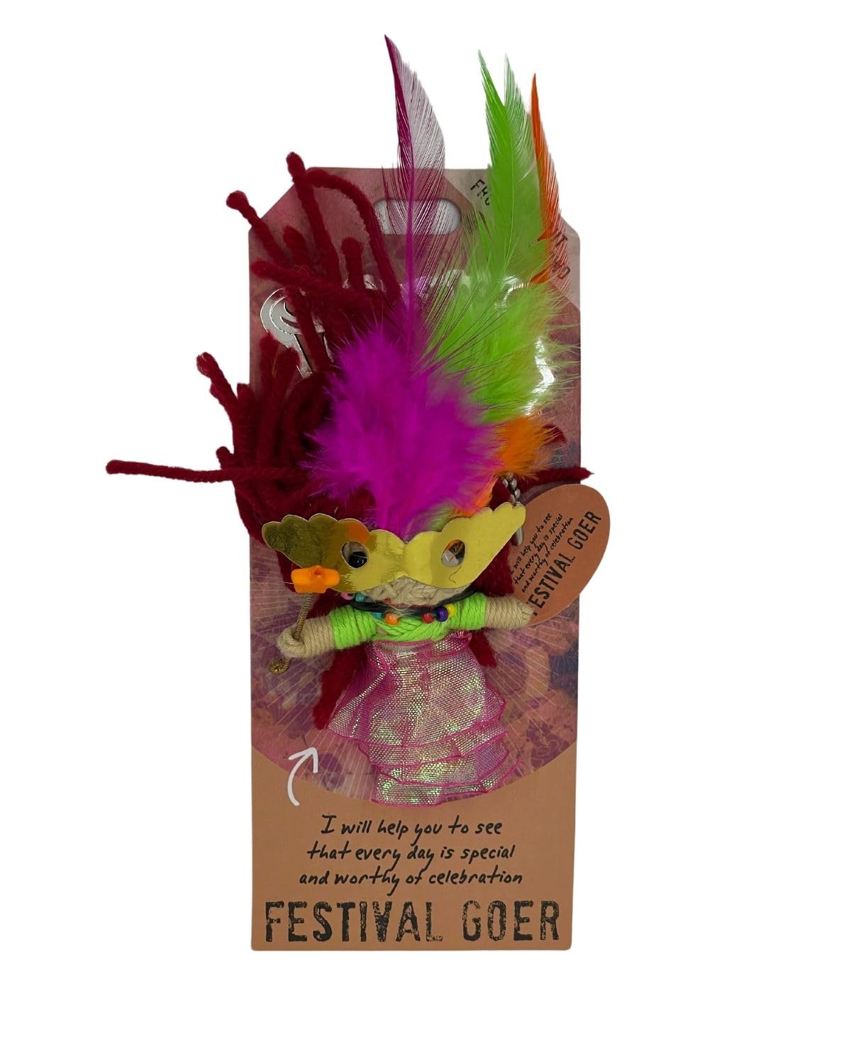 Watchover Voodoo 3-Inch Festival Goer - Handcrafted Gift To Bring Good Luck And Positivity Everywhere You Go