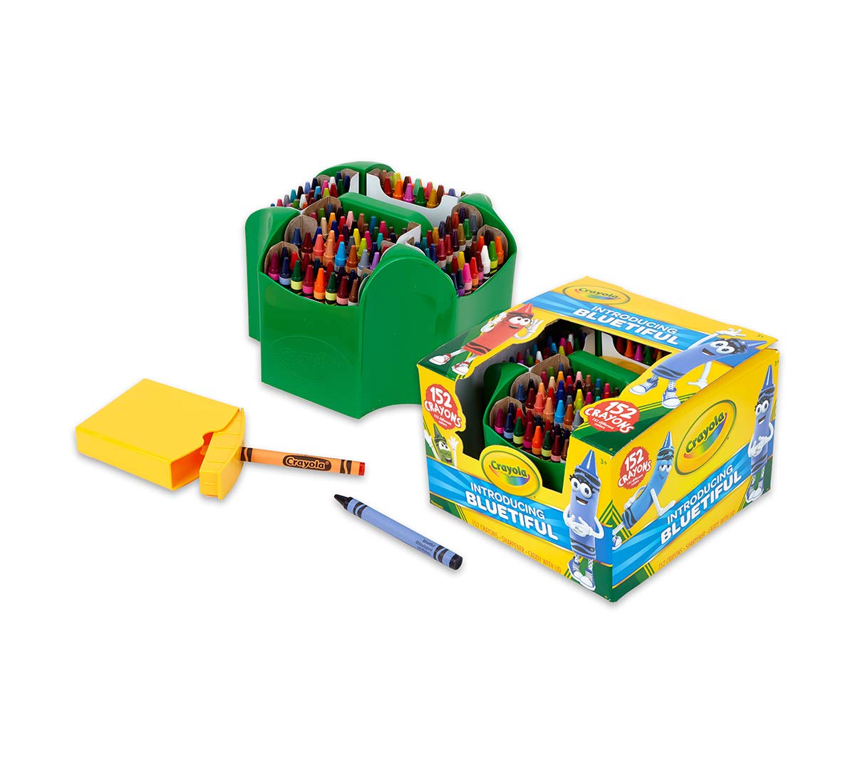 Crayola Ultimate Crayon Case, 152 Count Coloring Tools, Assorted Colors, Model 52-0030, Perfect Gift for Kids