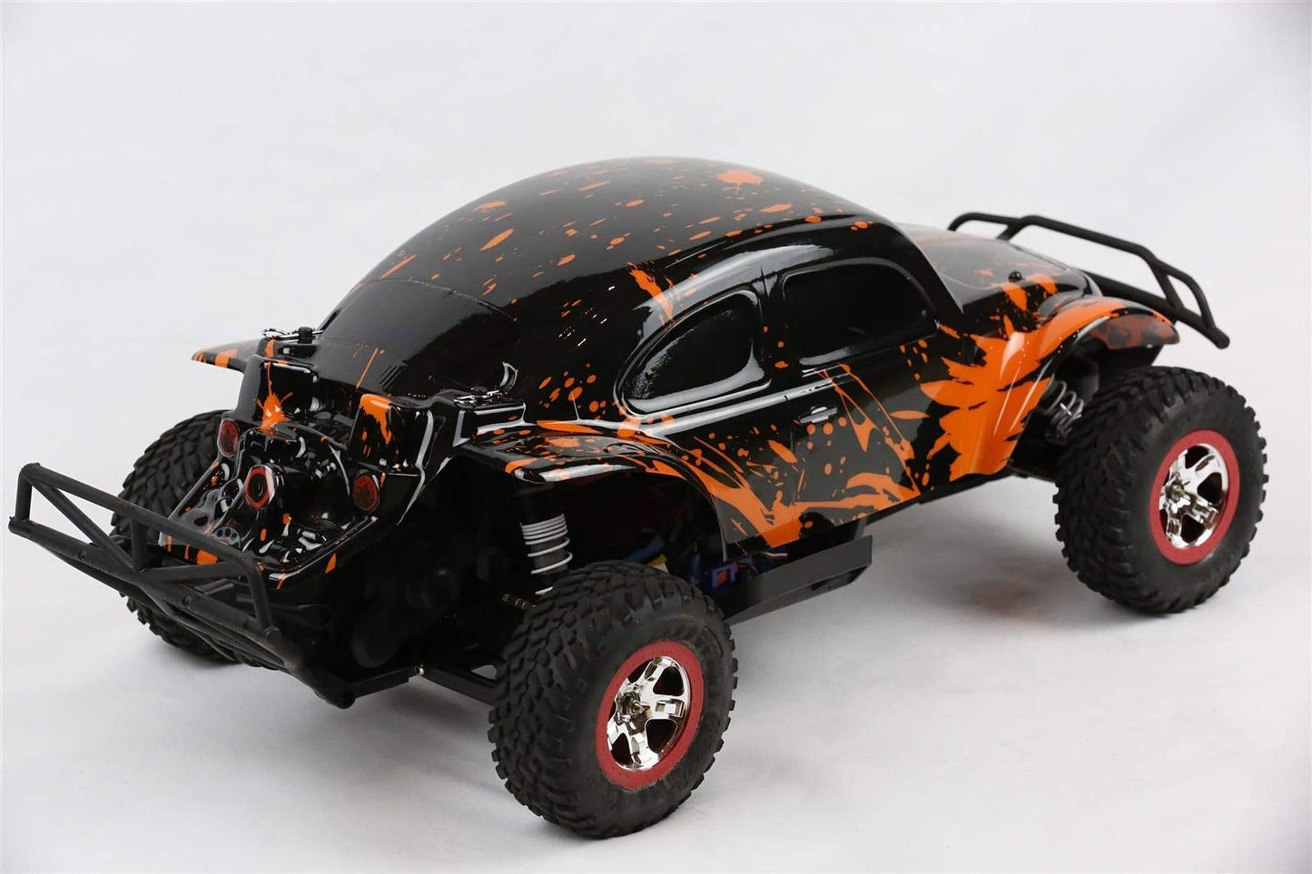 SummitLink Custom Body Muddy Orange Over Black Compatible for 1/10 Slash 4x4 VXL 2WD Slayer RC Car or Truck (Truck not Included)
