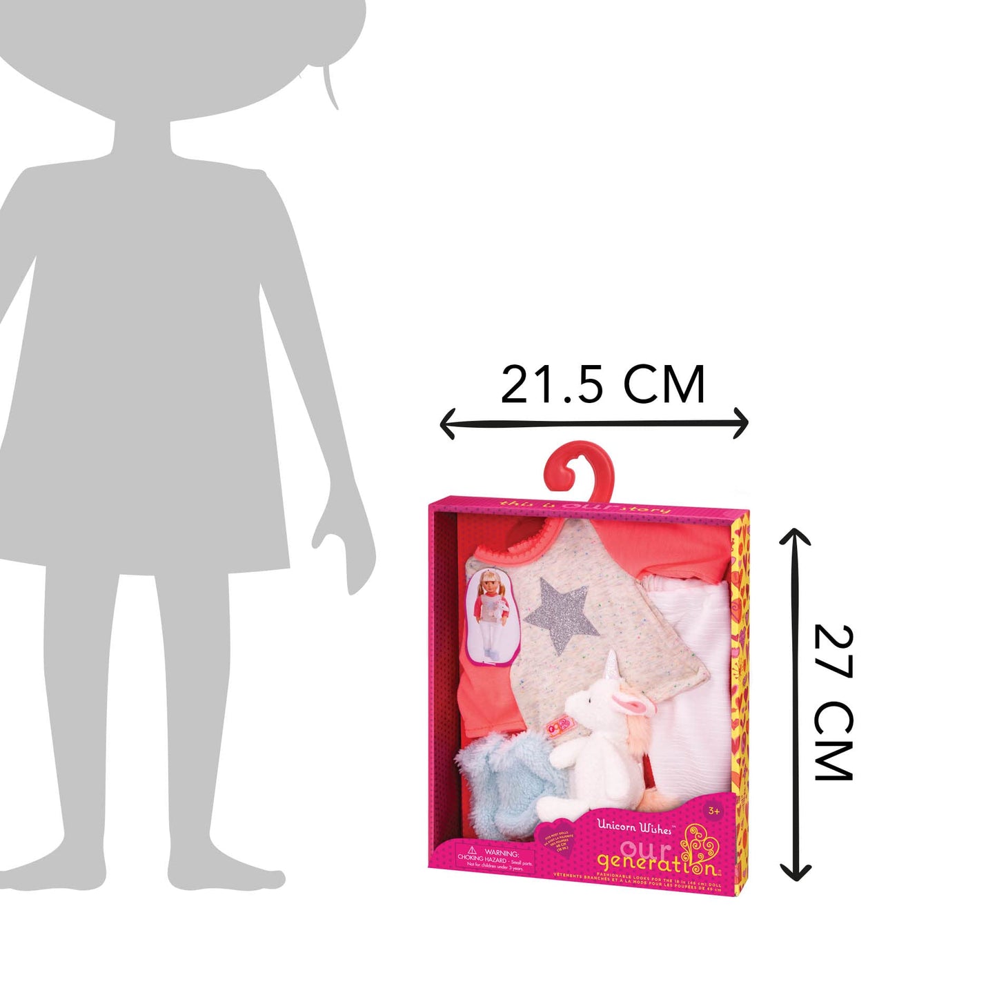 Our Generation-Unicorn Wishes- Pj Outfit & Stuffie- Outfit & Accessories For 18 Inch Dolls- Ages 3 Years And Up