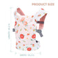Baby Doll Carrier Front and Back Baby Doll Accessories Backpack Kid Toddlers Play Toy Baby Carriers for Babydoll Pretend with Adjustable Straps for Little Girls (Flowers)