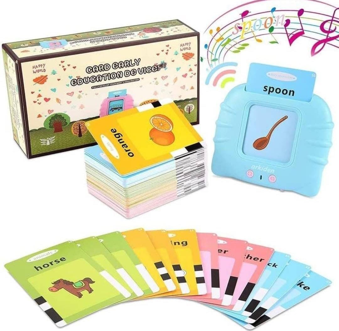 Master Cart Talking Flash Cards Educational Learning Toys For Children | Early Talking English Words Learning Machine