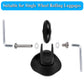 OwnMy Luggage Suitcase Replacement Wheels, 40mm x 18mm Rubber Swivel Caster, Black, Set of 4