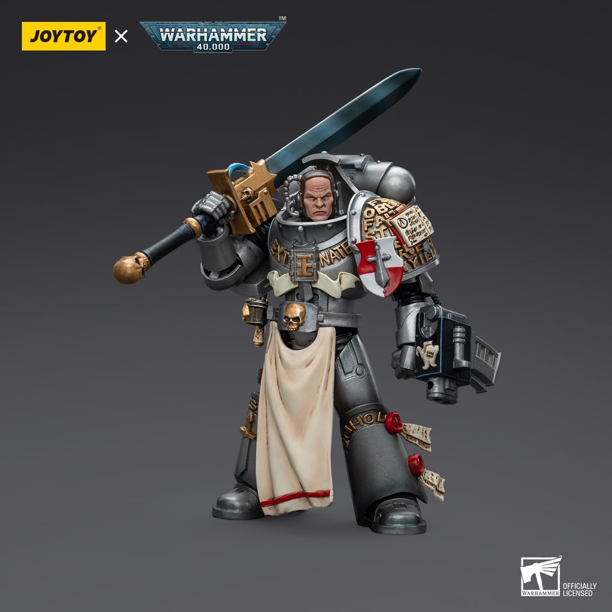 Leboo Joytoy Warhammer 40K 1/18 Action Figure Grey Knights Strike Squad Justicar Warrior Joy Toy Collection Models