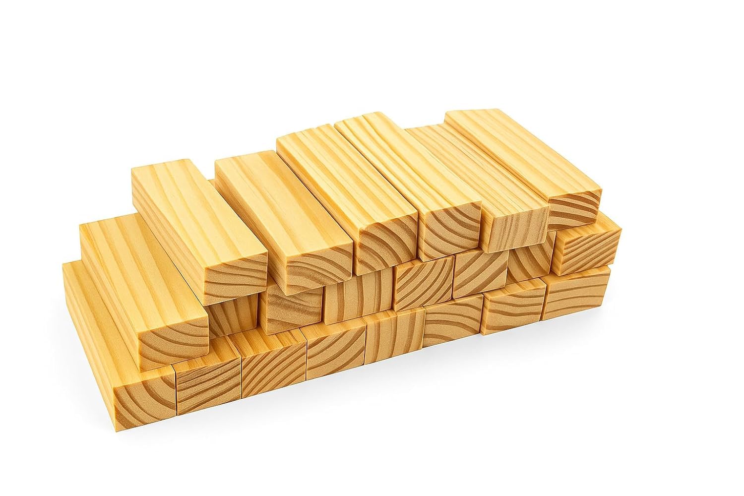 Pravi Enterprise Unfinished Pine Wood Rectangular Blocks (3 X 1 Inch) | Diy Art & Craft Panels, Painting, Engraving, Chip Carvin