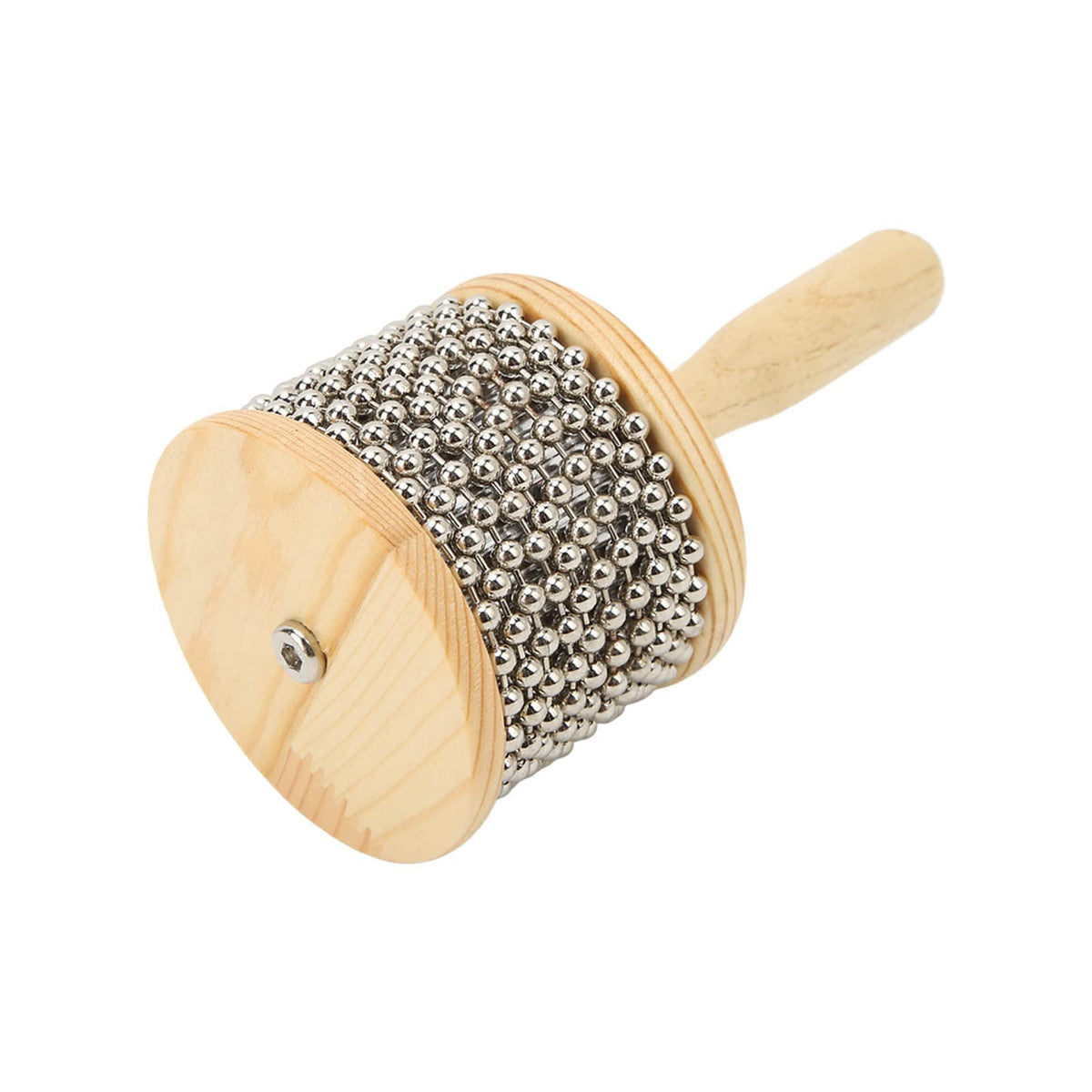 Hand Cranked Cabasa, Environmental Friendly Comfortable Grip Cabasa Beautiful Sound Attractive For Rhythm Training(Medium Cabass