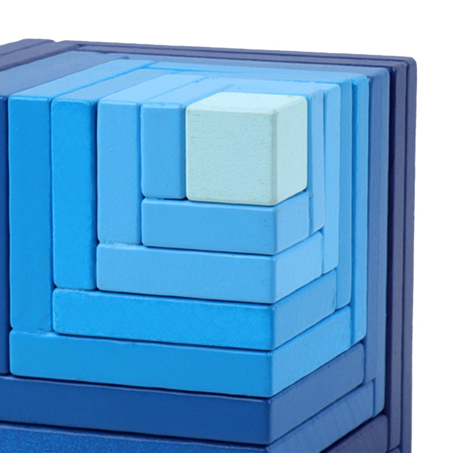 Atorse Wooden Puzzle Cubes Building Blocks Toy Montessori Brain Teaser Toys Gifts Blue 1|Baby | Toys For Baby | Developmental Ba