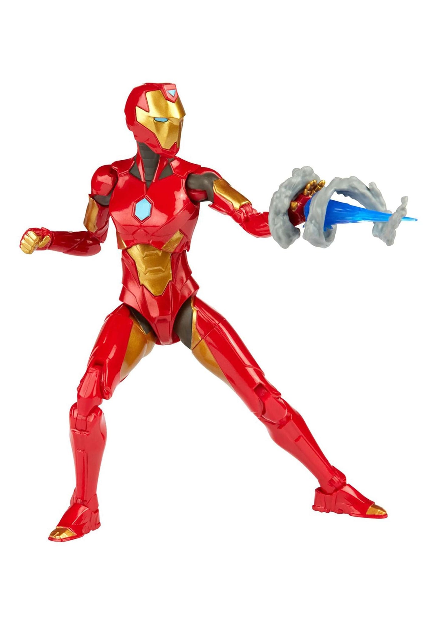 Marvel Hasbro Legends Series 6-inch Ironheart Action Figure Toy  enhanced Design and Articulation  Includes 5 Accessories and 1 Build-A-Figure Part  Red gold