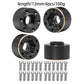 MUHIKRT Brass Weights 6mm 9mm 12mm 15mm 22mm Wheel Hex Hub Widen Adapter for 1/10 RC Crawler 1.9 2.2 Wheels Rims SCX10 TRX4 (12m