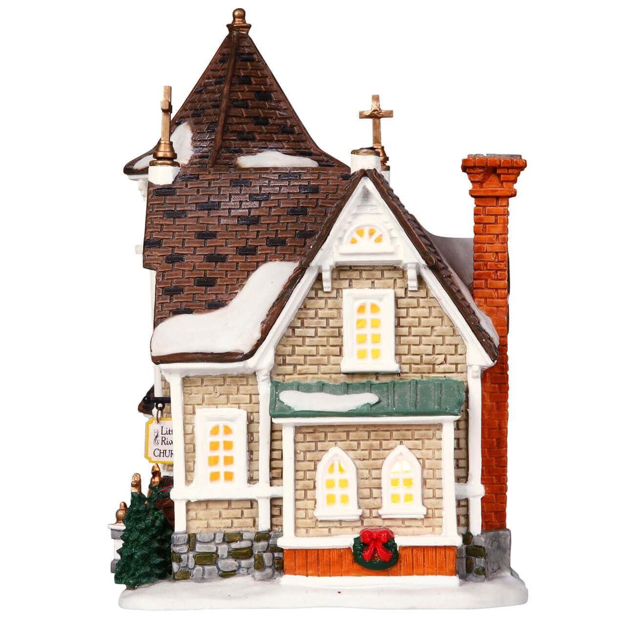 Lemax Christmas Village Little River Church Battery Operated Led - 45069