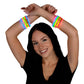 Tube Of 100 Assorted Color Glow Bracelets | Red | Green | Blue | Yellow | Pink| Non-Toxic | Glowing Department