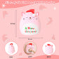Sqeqe Christmas Cat Stuffed Animal Pink Cat Plush Wearing Christmas Hat Kawaii Christmas Cat Plushies Toys Soft Hone Plushie Decoration Gifts For Boys Girls (Christmas Caticorn, 10 Inch)