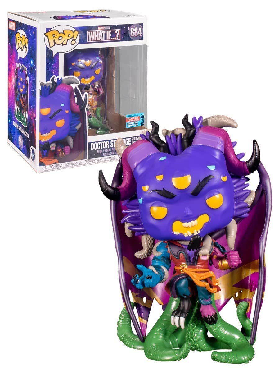 Funko Pop! What If? Doctor Strange Supreme Unleashed Shared Sticker Exclusive 2021 884