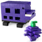 Feleph 100Pcs 2X4 Bricks Dark Purple Pieces Parts Classic Building Kit Creative Play Set Basic Blocks Toy Accessories Compatible With 3001 Major Brands