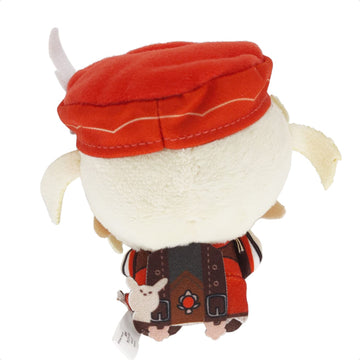 Kooliya Small Size Genshin Impact Figure Plush Doll - Klee (4 Inch), Keychain Anime Figure Soft Stuffed Gift For Game Fans (Klee