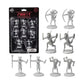 Fantasy Gnoll Mini Figures – 8 Unpainted Unique Designs – 1' Hex-Sized, Compatible With Dnd, Pathfinder & Tabletop Rpgs – Realistic Sculpts For Spooky Campaigns, Adventure, Game Nights, Gift