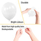 Kawkalsh 200Pcs 5 Inch White Balloons, Small Mini Latex Balloons For Party Birthday Baby Shower Anniversary Festival Arch Garlan