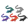 AMOMELA 5Pcs 3D Printed Dragon 12In-Perfect Basket Essentials Stuffers, 3D Printed Flexible Articulated Crystal Dragon