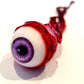 Dead Head Props enhanced Ripped Out Eyeball Movie Quality Prop Horror Prop Halloween Prop- Purple