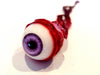 Dead Head Props enhanced Ripped Out Eyeball Movie Quality Prop Horror Prop Halloween Prop- Purple