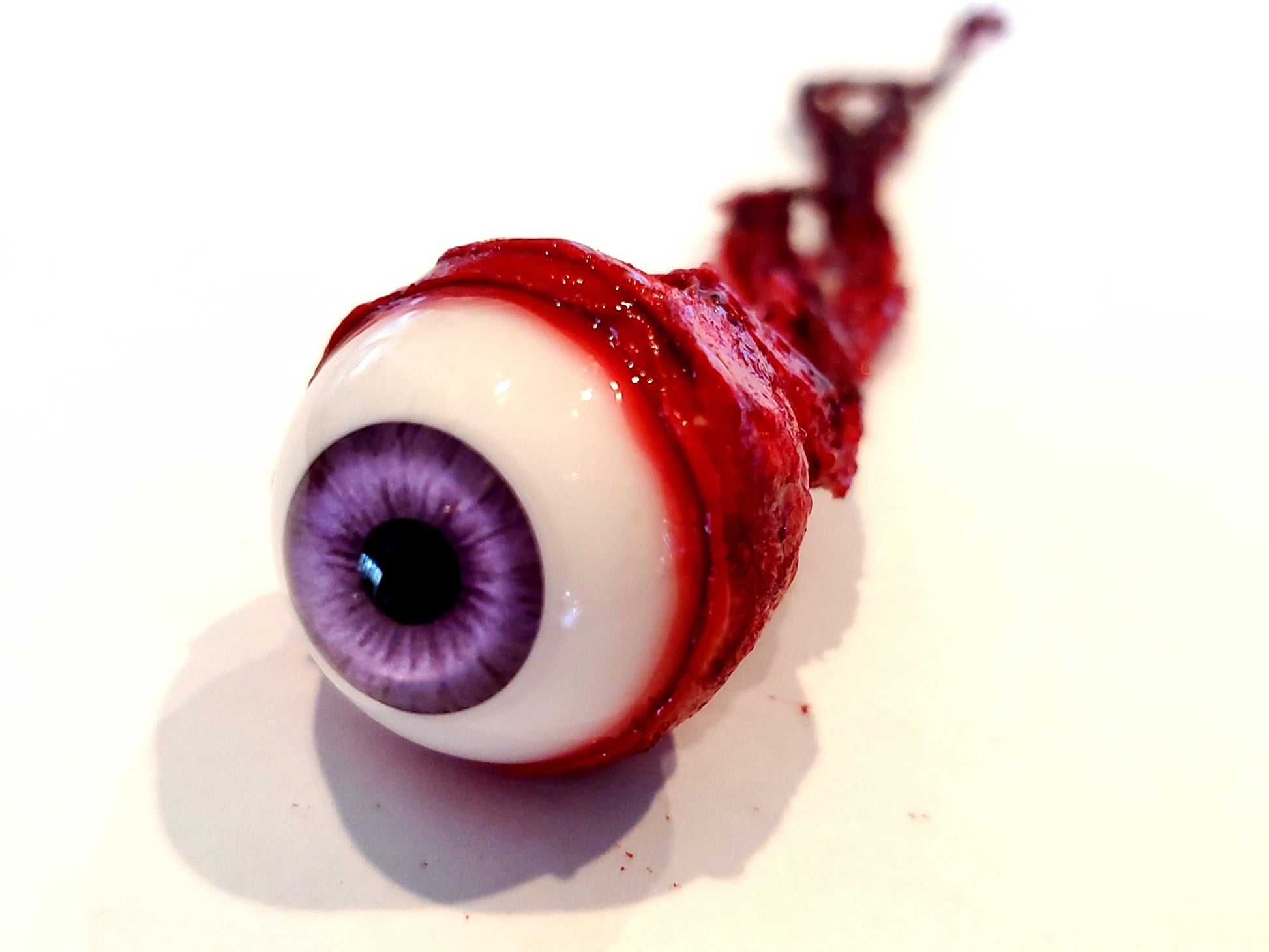 Dead Head Props enhanced Ripped Out Eyeball Movie Quality Prop Horror Prop Halloween Prop- Purple