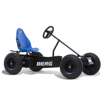 BERG Pedal Kart with XL Frame B.Pure Blue | Childrens Vehicle, Pedal car with Adjustable seat, with Freewheel, Childrens Toys 