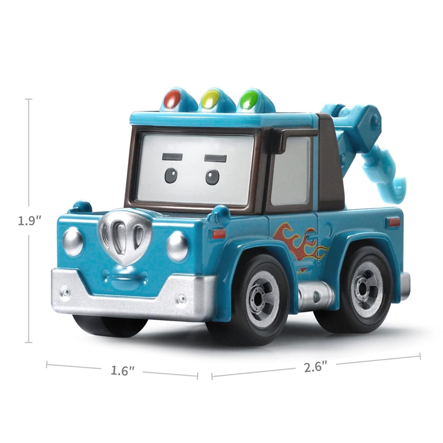 Robocar Poli Die-Cast Tow Truck Toy Car, 1.9 Inch, Spooky Metal Vehicle for Toddlers Age 1-5, Birthday Party Gift