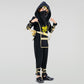 Satkull Golden Ninja Costumes Dragon Ninja Costumes Set For Kids Ninja Role Play Costumes For Boys Girls Halloween Ninja Cosplay Outfit For Halloween Parties(Kids-S-4/5T)