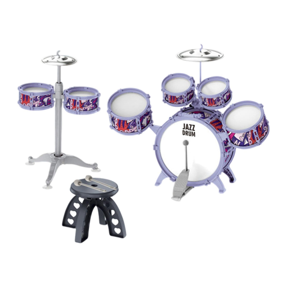Velura Kids Children Drum Set Musical Drum Toy For Kindergarten ChildrenS Day Kids|2 Kids Drum Set|Sets & Kits| Percussion |Mus