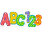 Nuby Floating Bath Tub Alphabet And Number Set, Soft Foam Educational Waterproof Letters And Numbers Toy, 36 Pieces