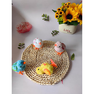 Yuerfeila Bunny And Jumping Chick Toys, Easter Wind Up Chick And Chicken Hopping Windup Toy For Kids Toddlers Party Favors Goody Bag Fillers Gifts