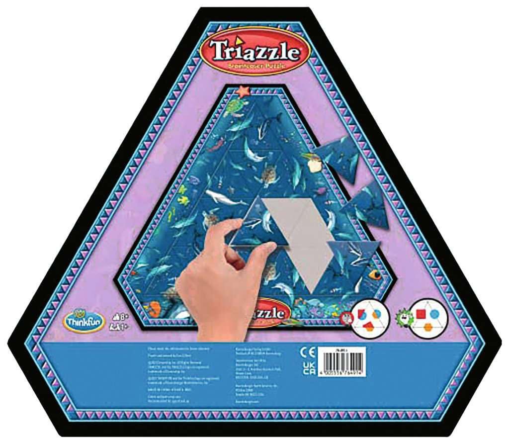 Think Fun Triazzle Picture-Matching Brainteaser (Dolphins) Puzzle for Ages 8 and Up (76491)