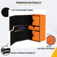 Card Guardian - Premium Double Deck Box (Orange) For 200+ Cards Trading Card Games Tcg Perfect For Magic The Gathering (Mtg), Commander Deck, Yugioh Deck Box, Sports Card Storage Boxes